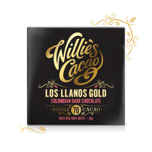 Čokoláda Willie's Cacao Colombian Dark Chocolate, San Agustin Gold 70%, 50g