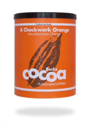 BIO Rozpustná čokoláda "CHOCKWORK ORANGE" s pomarančovou kôrou a zázvorom, 250g - Fairtrade