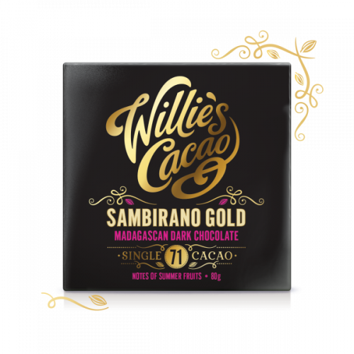 Čokoláda Willie´s Madagascan Gold, Sambrianos horká 71%, 50g