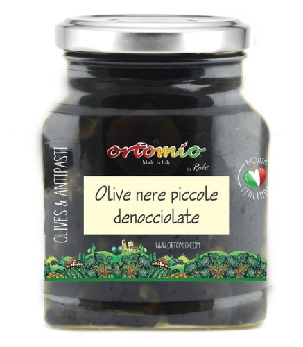 Čierne olivy bez kôstky v slanom náleve, 314 ml