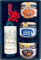 Darčekový box "Poľovník" s vínom Bordeaux 0,375l
