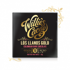 Čokoláda Willie's Cacao Colombian Dark Chocolate, San Agustin Gold 70%, 50g