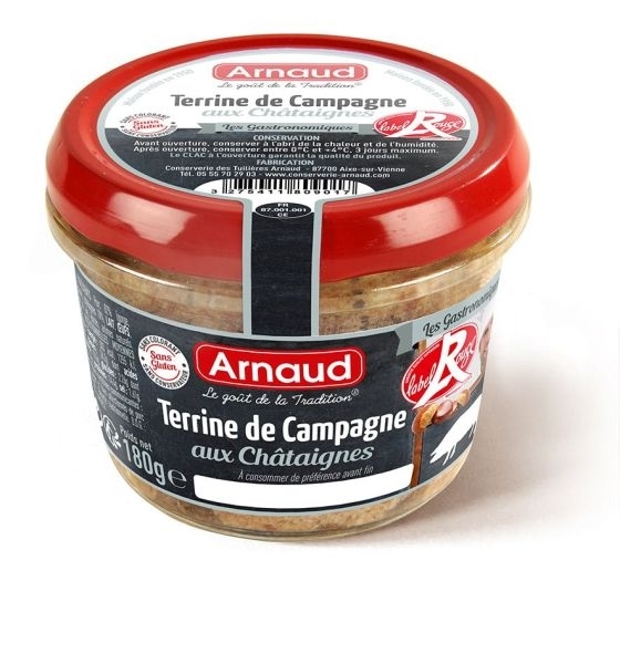 Farmárska terina s gaštanmi "LABEL ROUGE", 180g